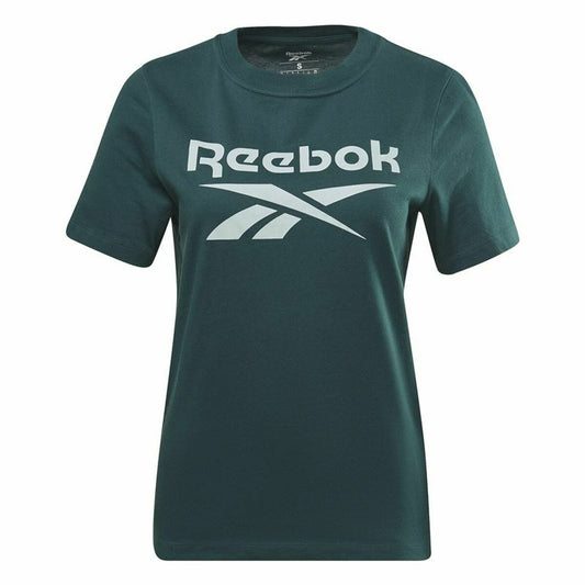 Dames-T-Shirt met Korte Mouwen Reebok  Identity Cyaan