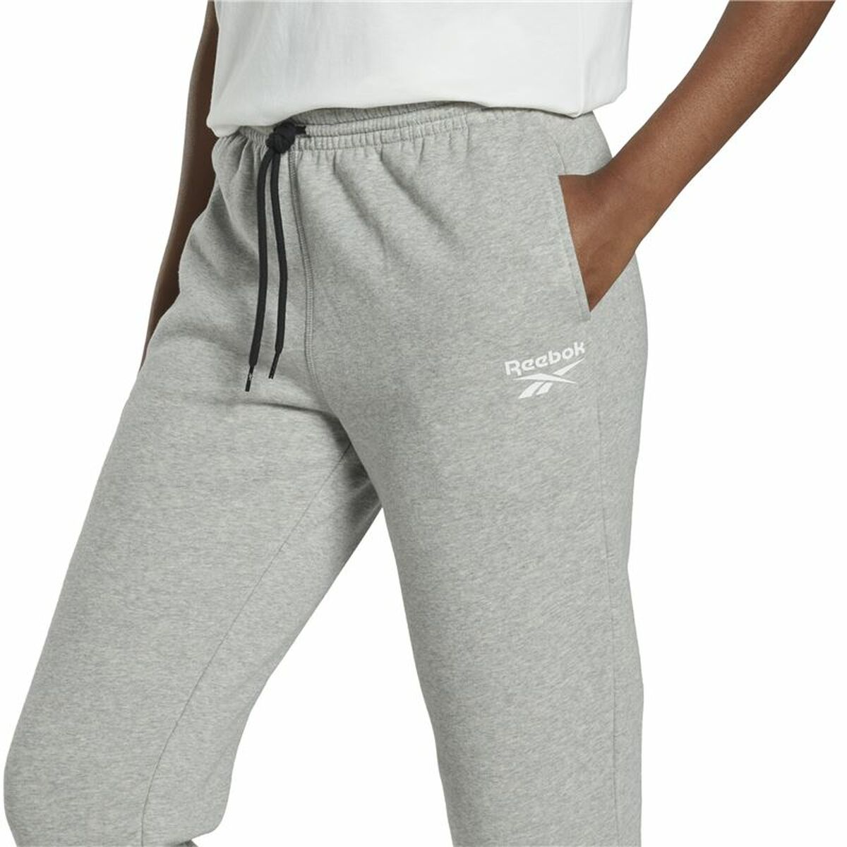 Lange sportbroek Reebok Identity Vrouw Grijs