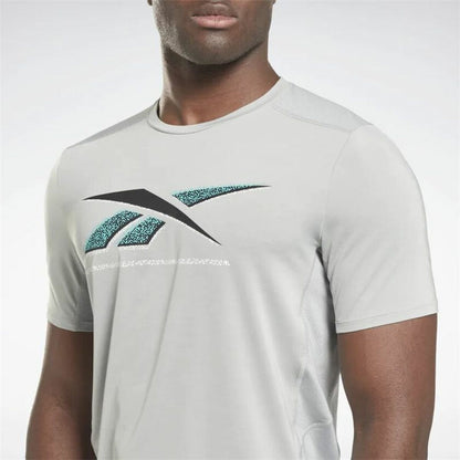 Heren-T-Shirt met Korte Mouwen Reebok Activchill Graphic