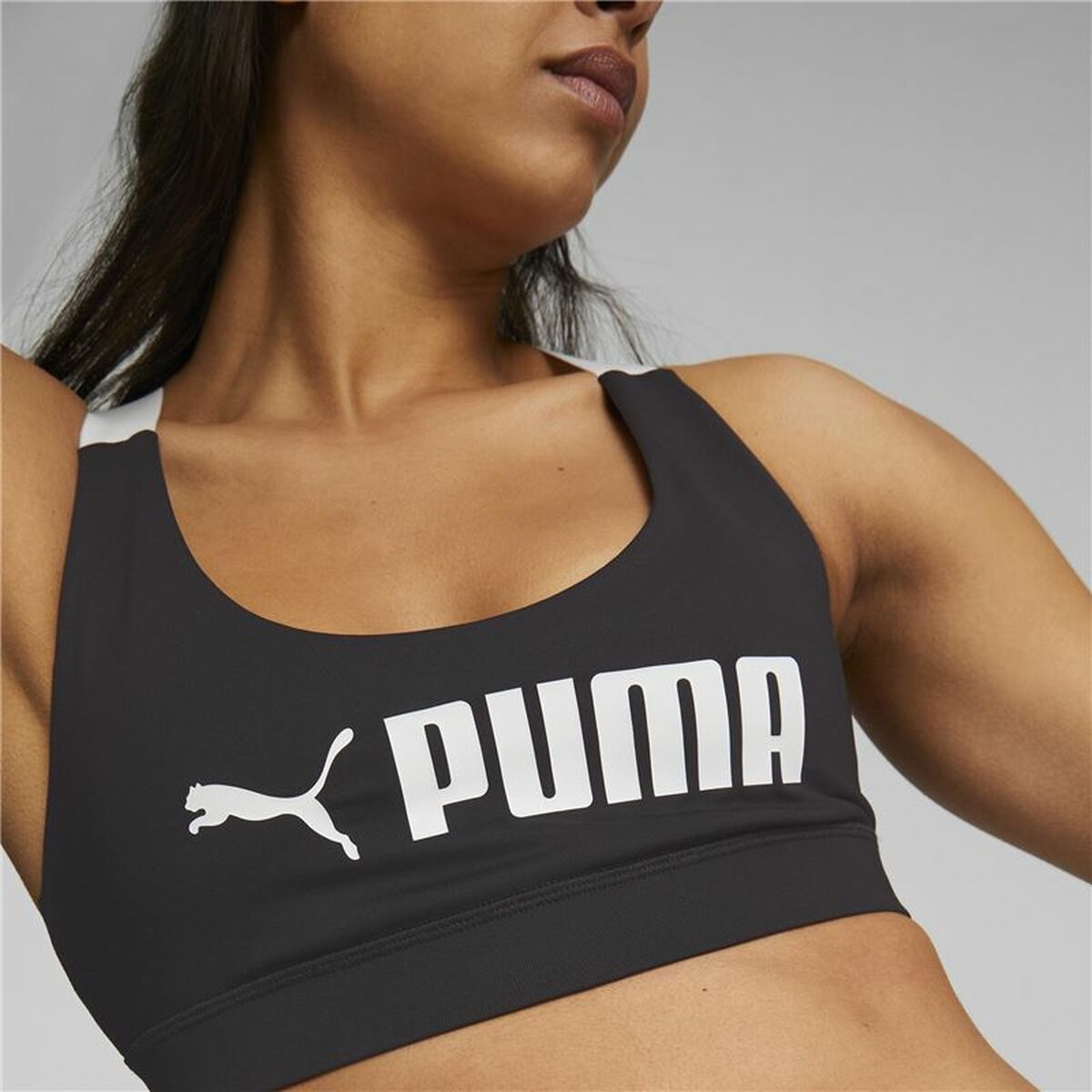 Sportbeha Puma Zwart Wit Multicolour
