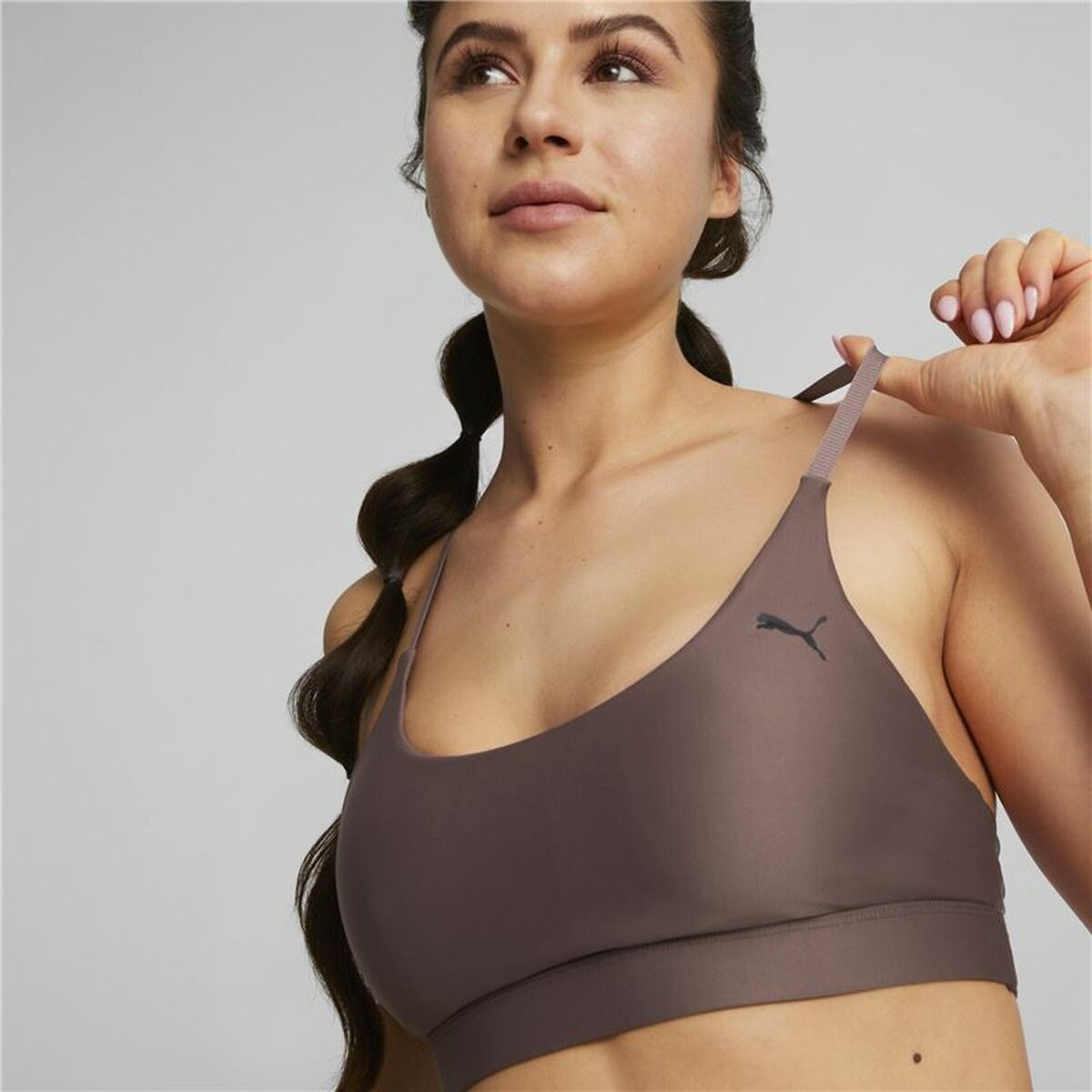 Sportbeha Puma Studio Ultrabare Donkerrood