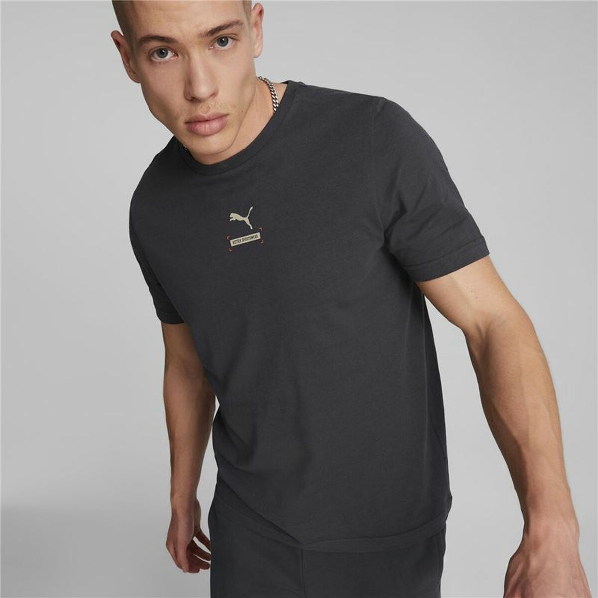 Heren-T-Shirt met Korte Mouwen Puma Better Zwart