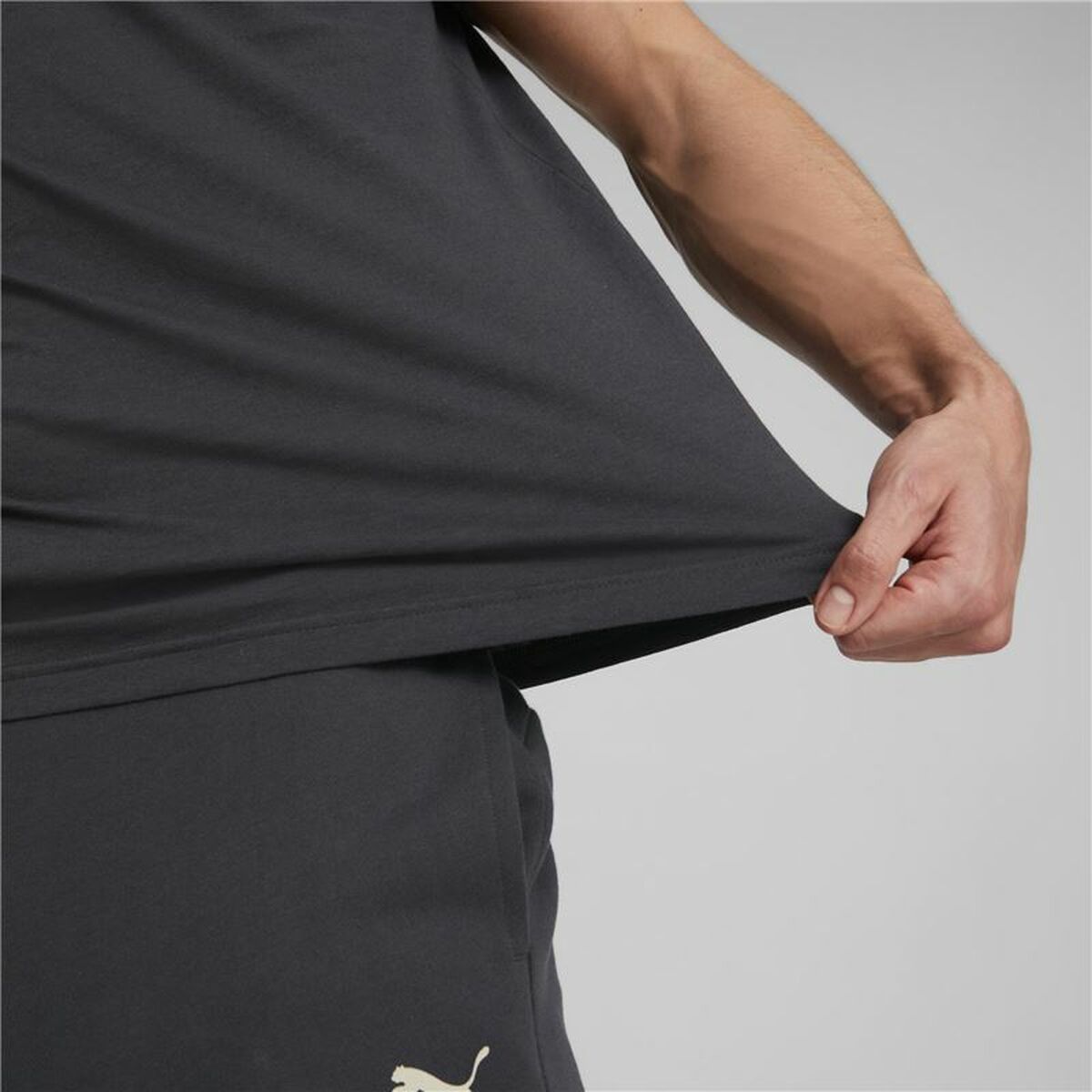 Heren-T-Shirt met Korte Mouwen Puma Better Zwart