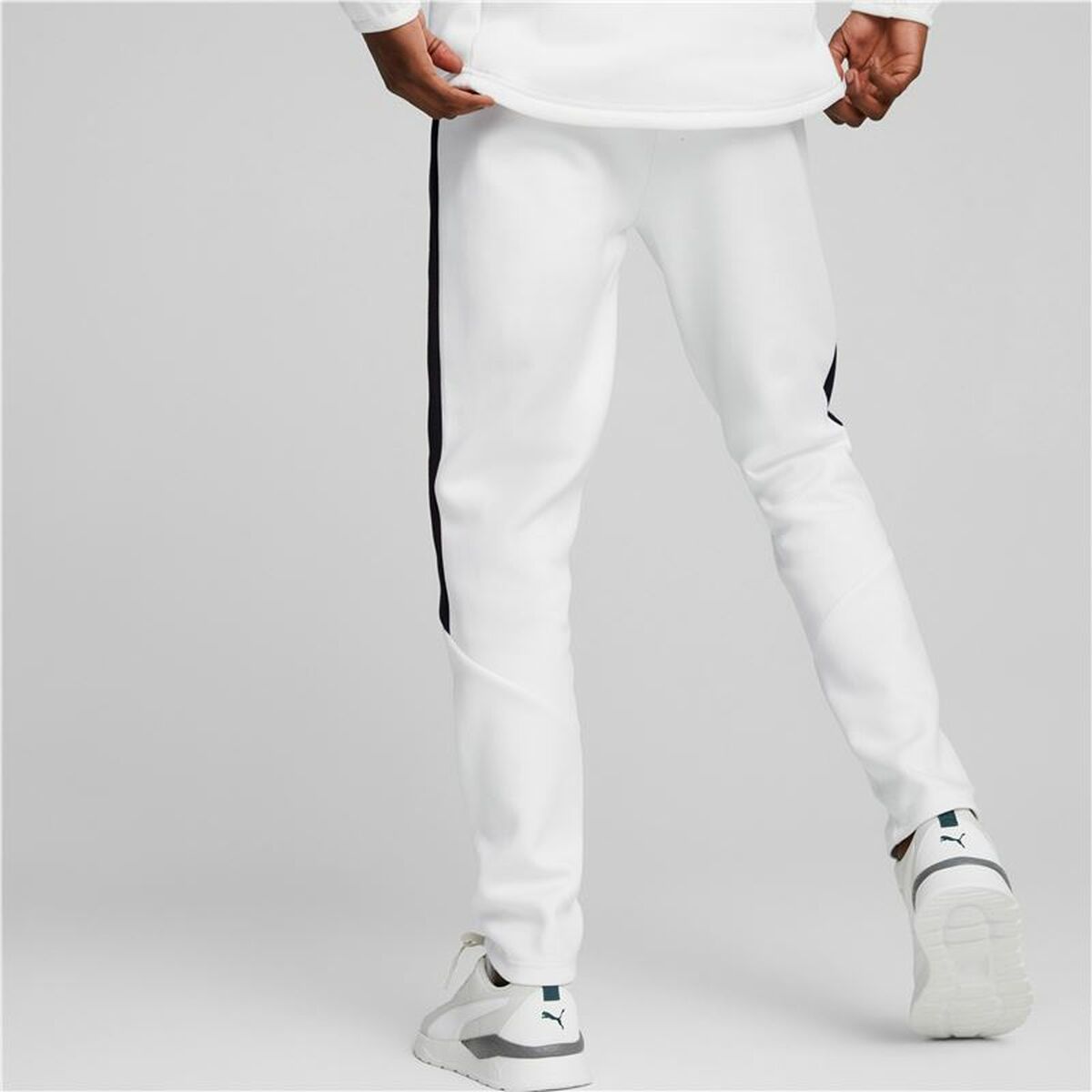 Lange sportbroek Puma Wit Mannen