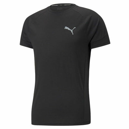 Heren-T-Shirt met Korte Mouwen Puma Evostripe Zwart Mannen