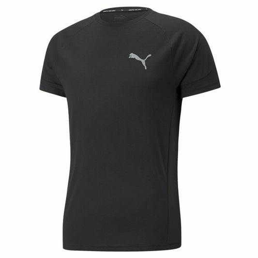 Heren-T-Shirt met Korte Mouwen Puma Evostripe Zwart Mannen