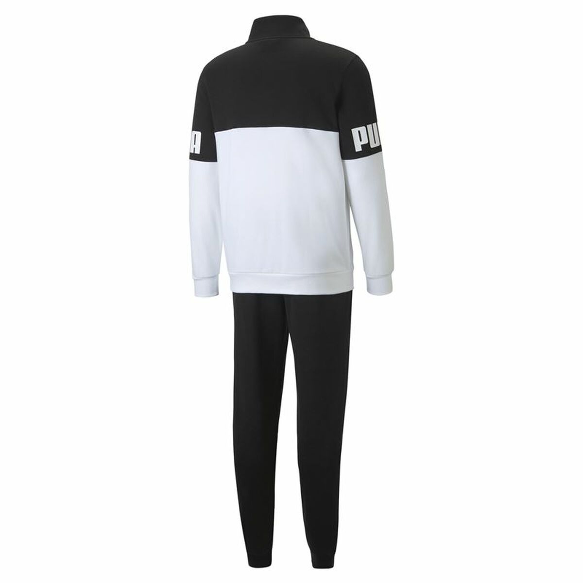 Trainingspak voor Volwassenen Puma Power Colorblock Zwart