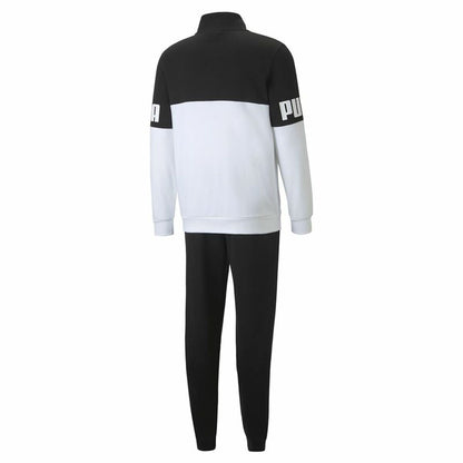 Trainingspak voor Volwassenen Puma Power Colorblock Zwart