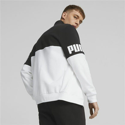 Trainingspak voor Volwassenen Puma Power Colorblock Zwart