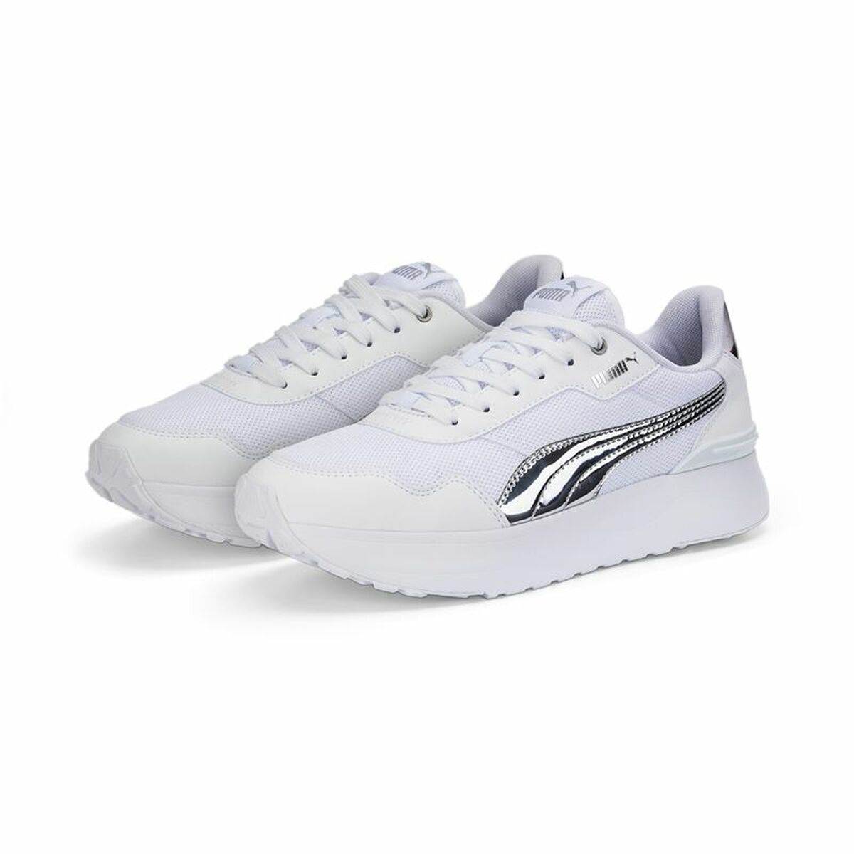 Sportschoenen voor Dames Puma R78 Voyage Distressed  Wit