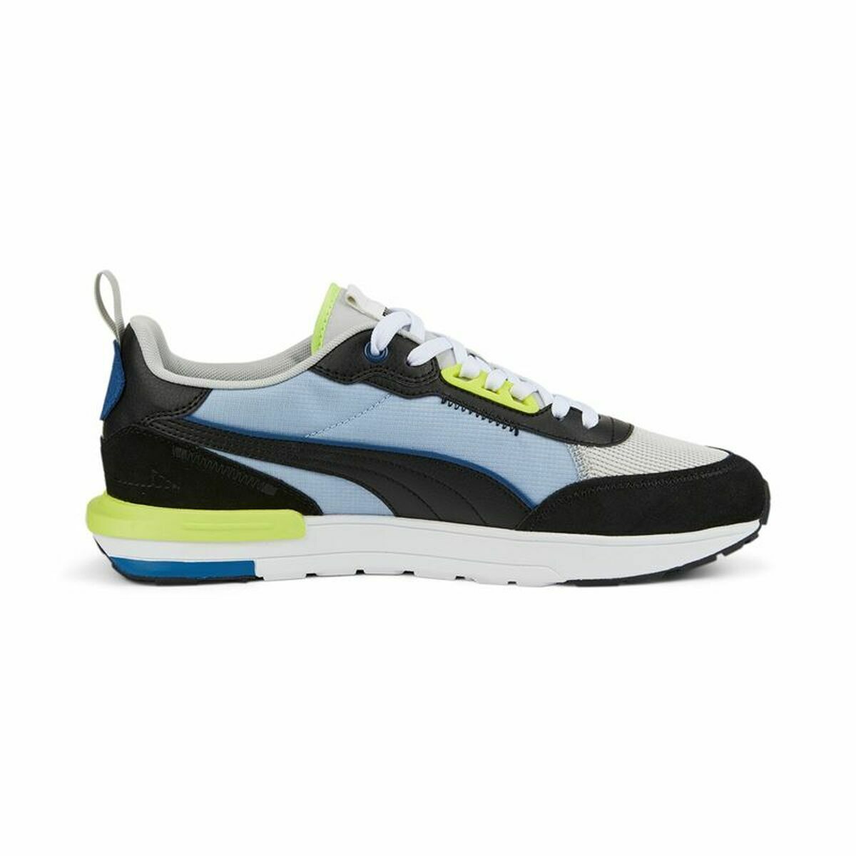 Casual Herensneakers Puma R22 Blauw Geel