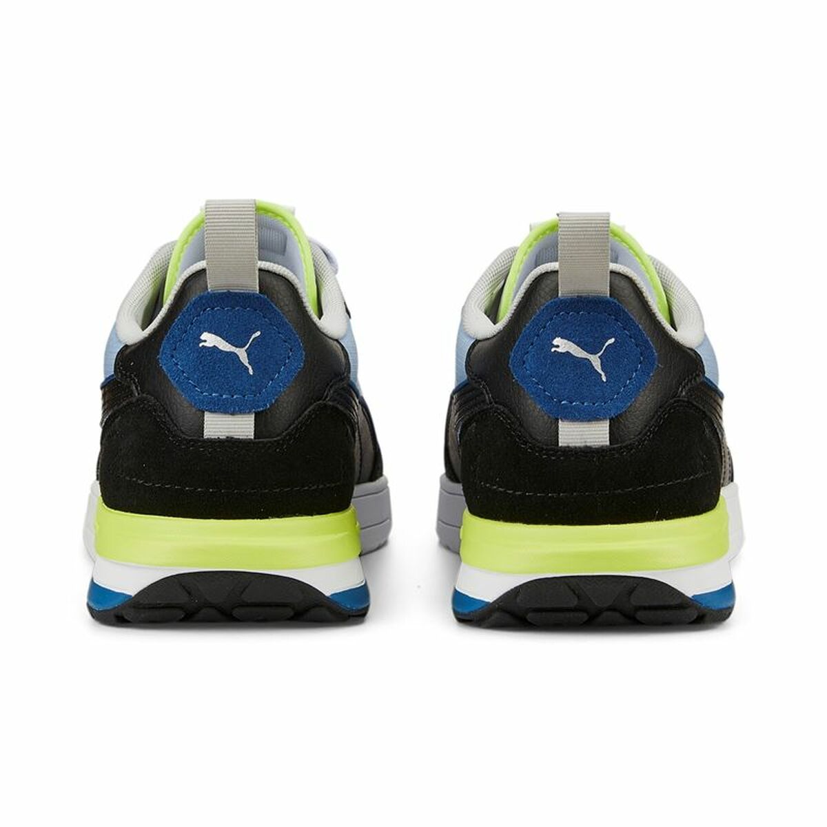 Casual Herensneakers Puma R22 Blauw Geel