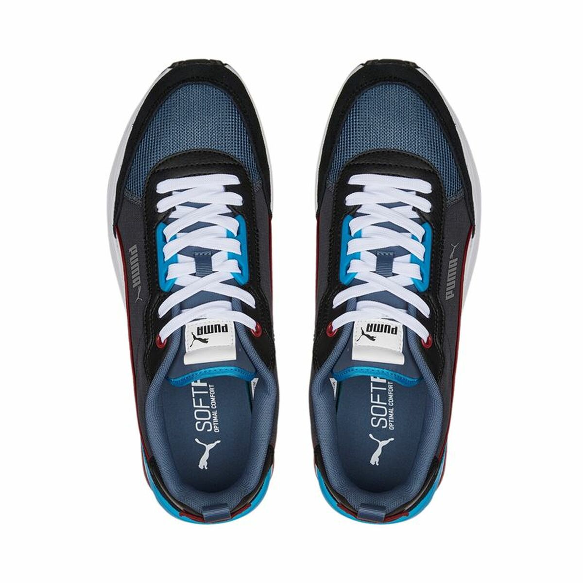 Casual Herensneakers Puma R22 Zwart
