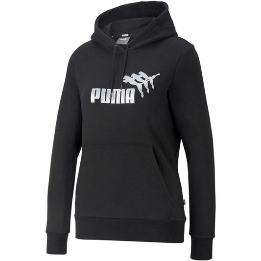 Dameshoodie Puma Metallics Spark Zwart