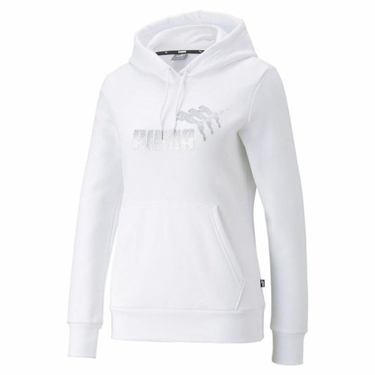 Dameshoodie Puma Metallics Spark Wit