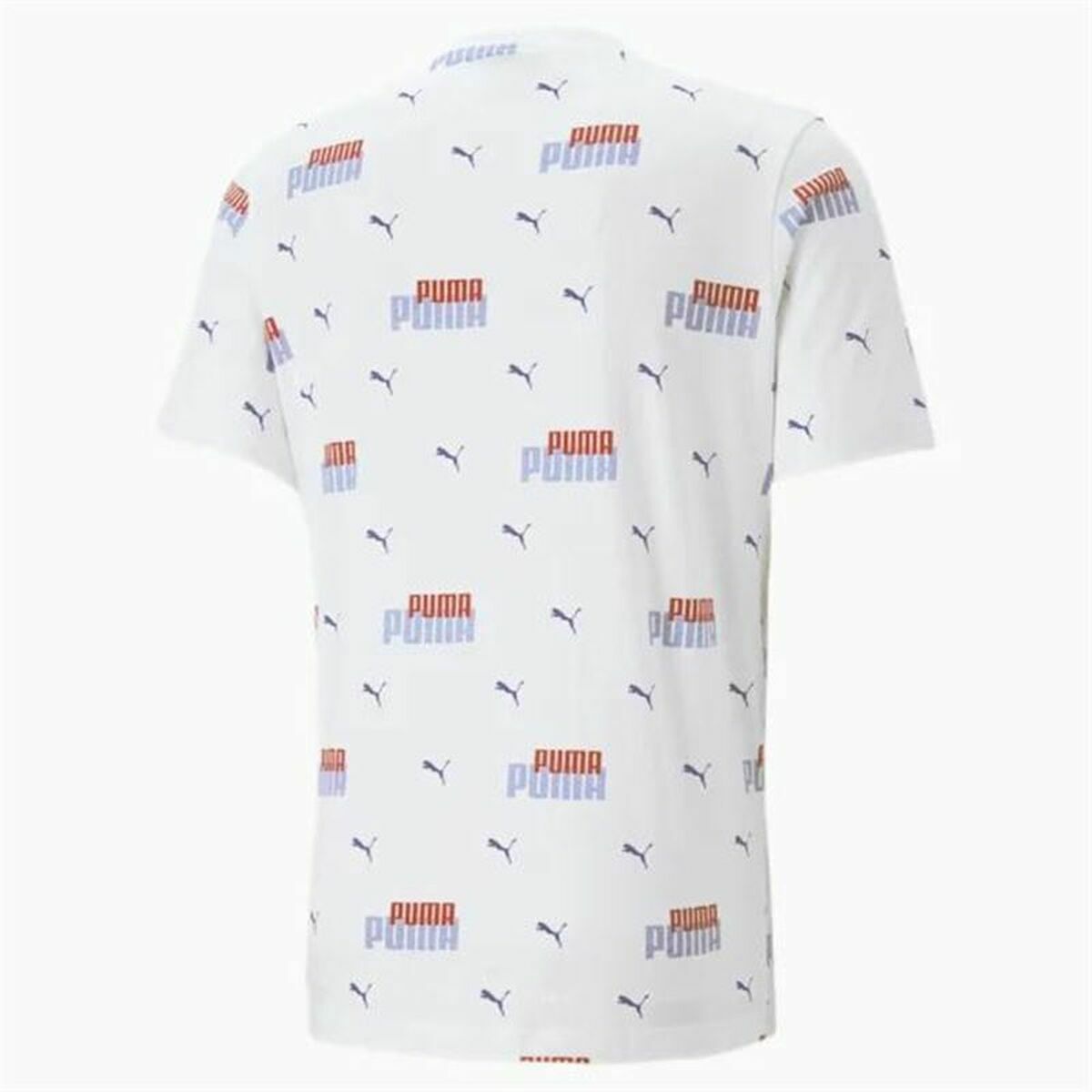 Shirt Puma  Ess+ Logo Power Wit Uniseks