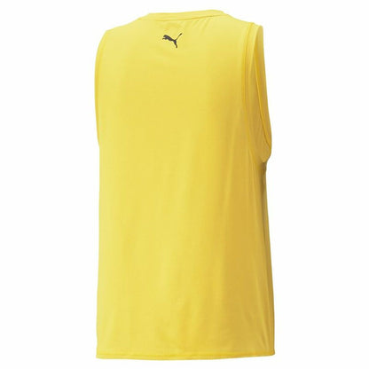 Heren Mouwloos T-shirt Puma Studio Yogini Lite Geel