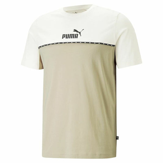 Shirt Puma Ess Block X Tape Beige Mannen