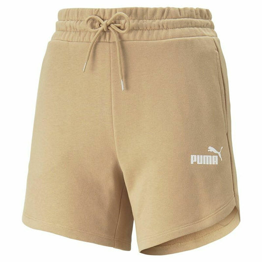 Sportbroek Puma Essentials 5" High Waist Beige