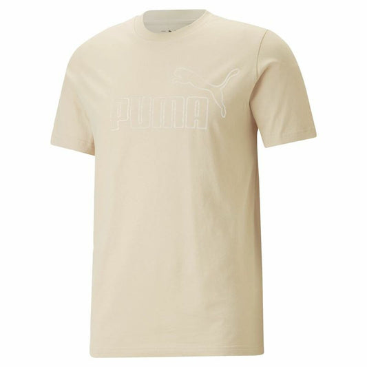 T-Shirt met Korte Mouwen Puma Essentials Elevated Beige Uniseks