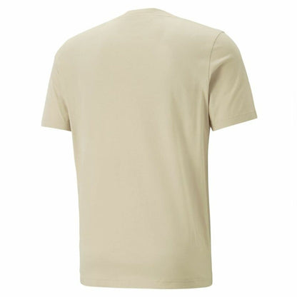 T-Shirt met Korte Mouwen Puma Essentials Elevated Beige Uniseks