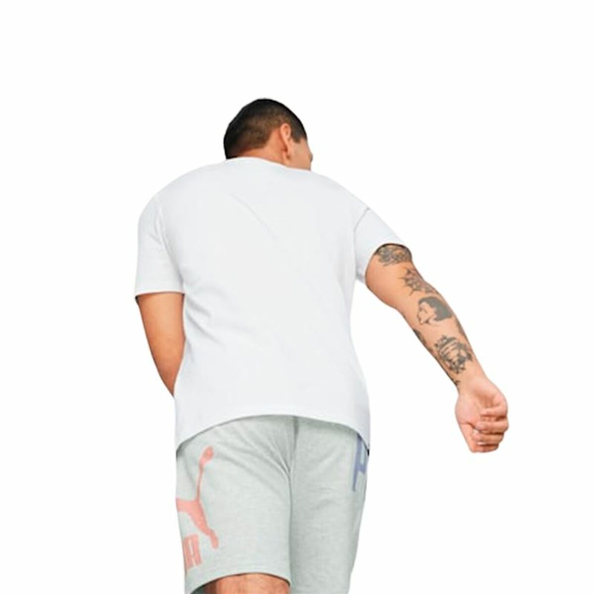 Uniseks T-Shirt met Korte Mouwen Puma Classics Wit