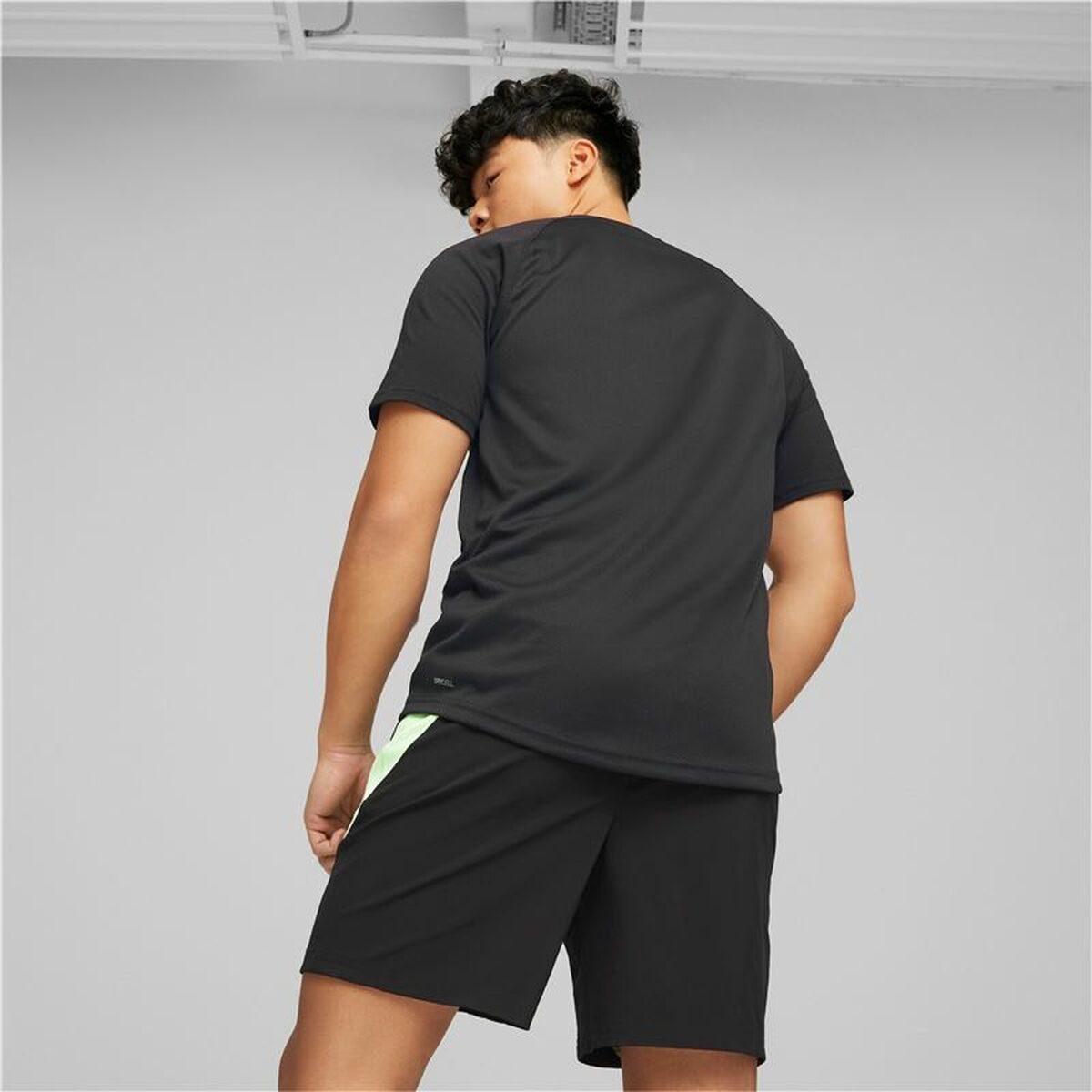 Heren-T-Shirt met Korte Mouwen Puma Ultrabreathe Triblend Zwart
