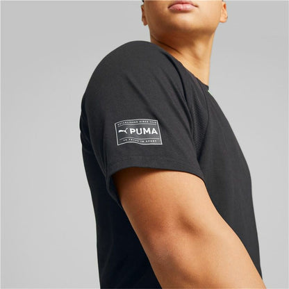 Heren-T-Shirt met Korte Mouwen Puma Ultrabreathe Triblend Zwart