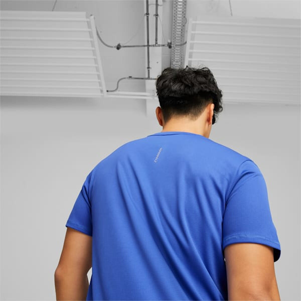 Shirt Puma Run Favorite Logo Blauw Mannen