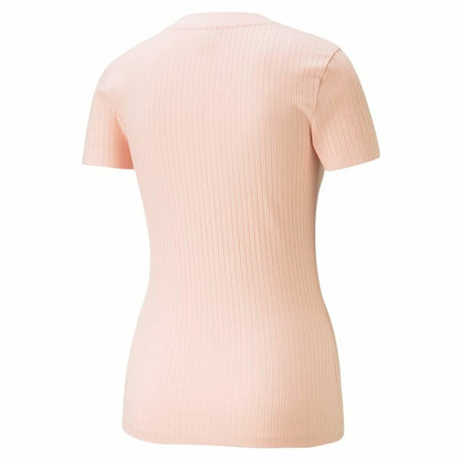 Dames-T-Shirt met Korte Mouwen Puma  Classics Zalm