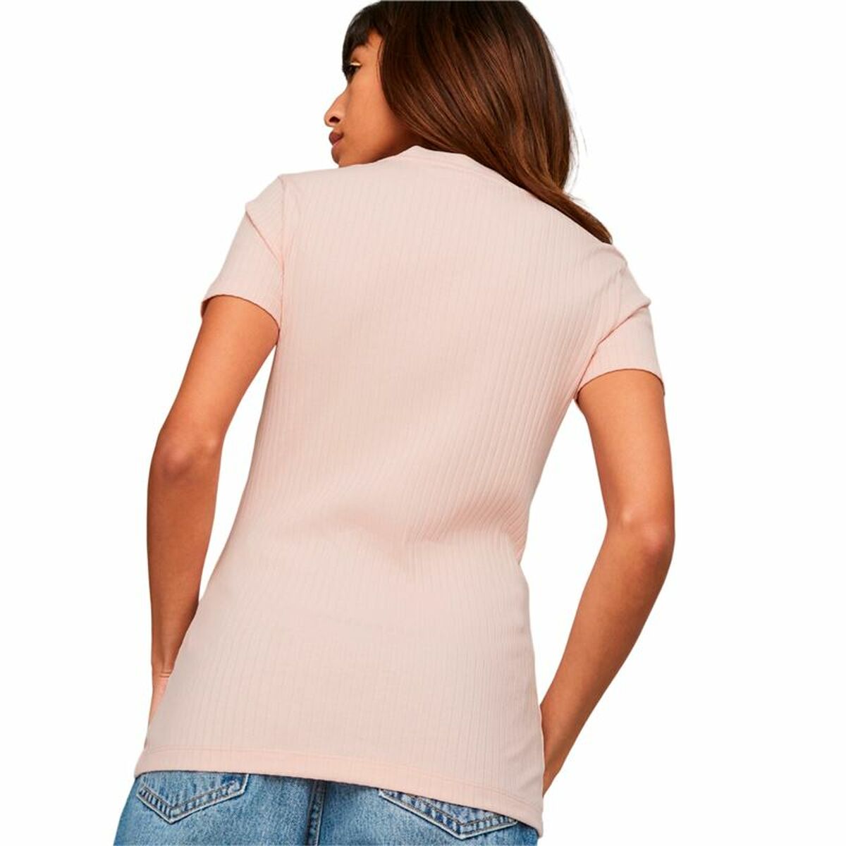Dames-T-Shirt met Korte Mouwen Puma  Classics Zalm