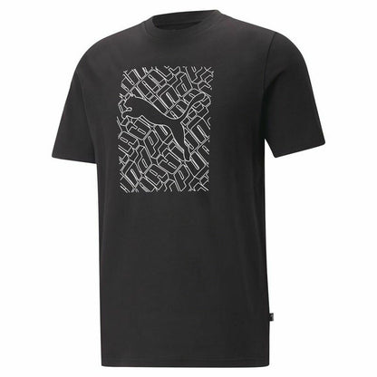 Shirt Puma  Graphics Cat Black  Uniseks