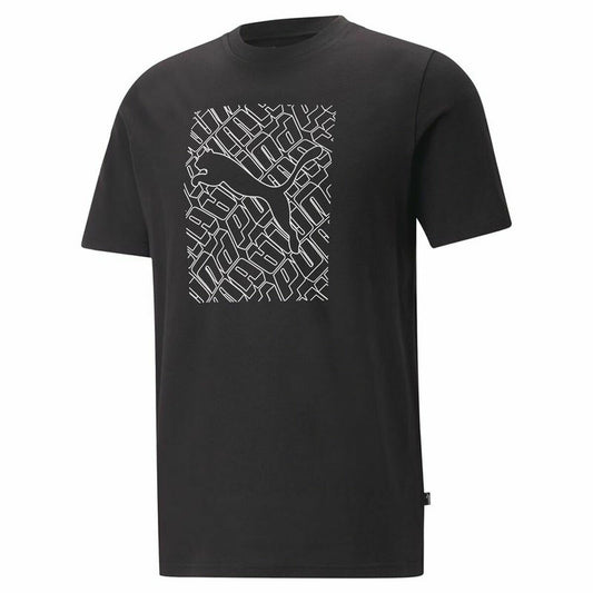 Shirt Puma  Graphics Cat Black  Uniseks