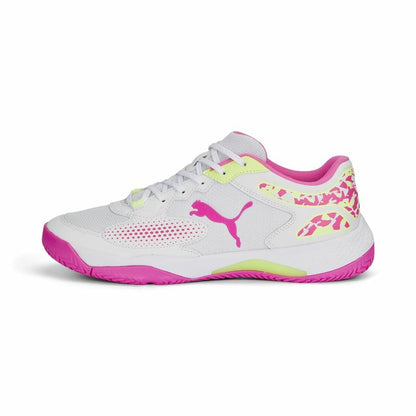 Padelschoenen voor volwassenen Puma Solarcourt RCT Wit Roze