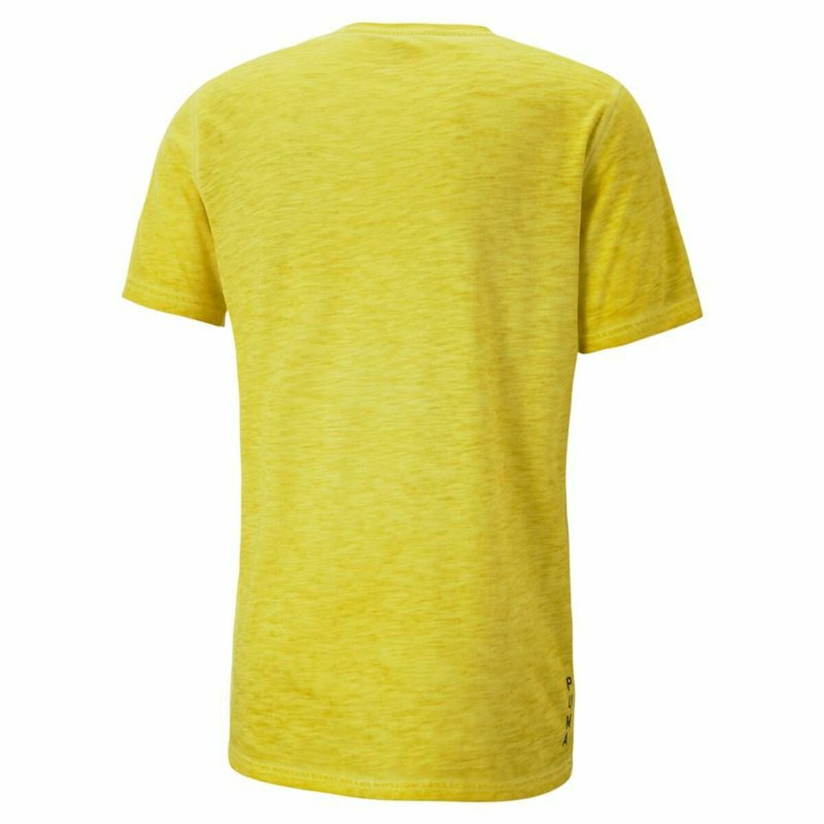 T-Shirt met Korte Mouwen Puma Studio Foundation Geel Uniseks