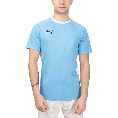 Heren-T-Shirt met Korte Mouwen TEAMLIGA Puma 931832 02 Padel Blauw