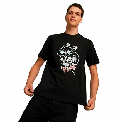 Shirt Puma Gaphics Zwart Uniseks