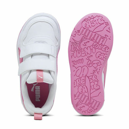 Sportschoenen voor Kinderen Puma Multiflex Sl V Wit Roze