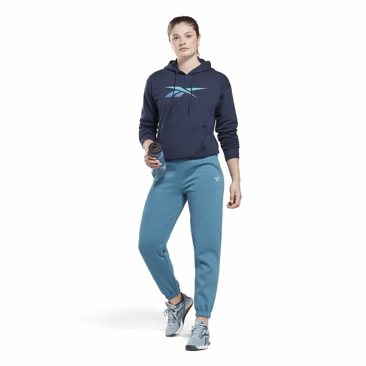 Dameshoodie Reebok Doorbuster Identity Donkerblauw