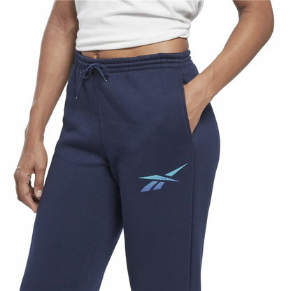 Lange sportbroek Reebok Vector Graphic Marineblauw Vrouw