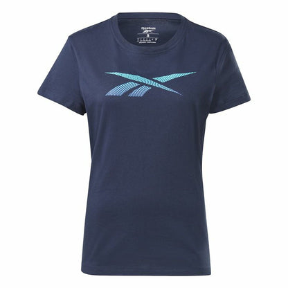 Dames-T-Shirt met Korte Mouwen Reebok Doorbuster Graphic  Donkerblauw