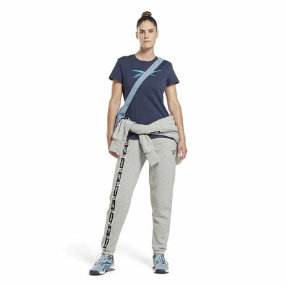 Dames-T-Shirt met Korte Mouwen Reebok Doorbuster Graphic  Donkerblauw