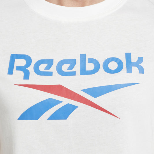 Dames-T-Shirt met Korte Mouwen Reebok  RI BL CROP TEE HT6207 Wit