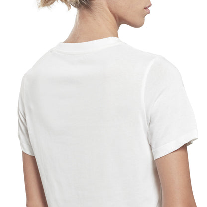 Dames-T-Shirt met Korte Mouwen Reebok  RI BL CROP TEE HT6207 Wit