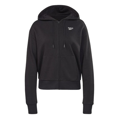 Dameshoodie met Rits Reebok  RI SL FRENCH TERRY H54754 Zwart