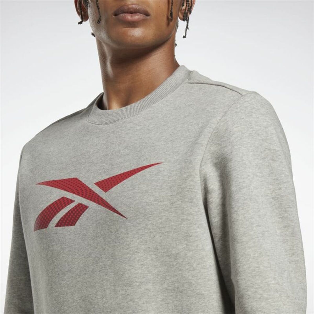 Herensweater zonder Capuchon Reebok Identity Grijs