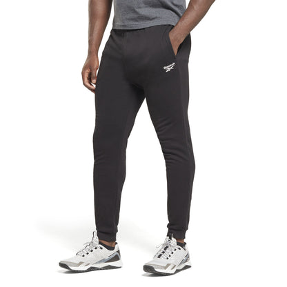 Broeken voor Volwassenen Reebok  LEFT LEG JOGG HS7376  Zwart Mannen