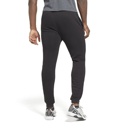 Broeken voor Volwassenen Reebok  LEFT LEG JOGG HS7376  Zwart Mannen