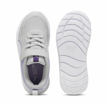 Sportschoenen voor Kinderen Puma Evolve Run Mesh Lichtgrijs
