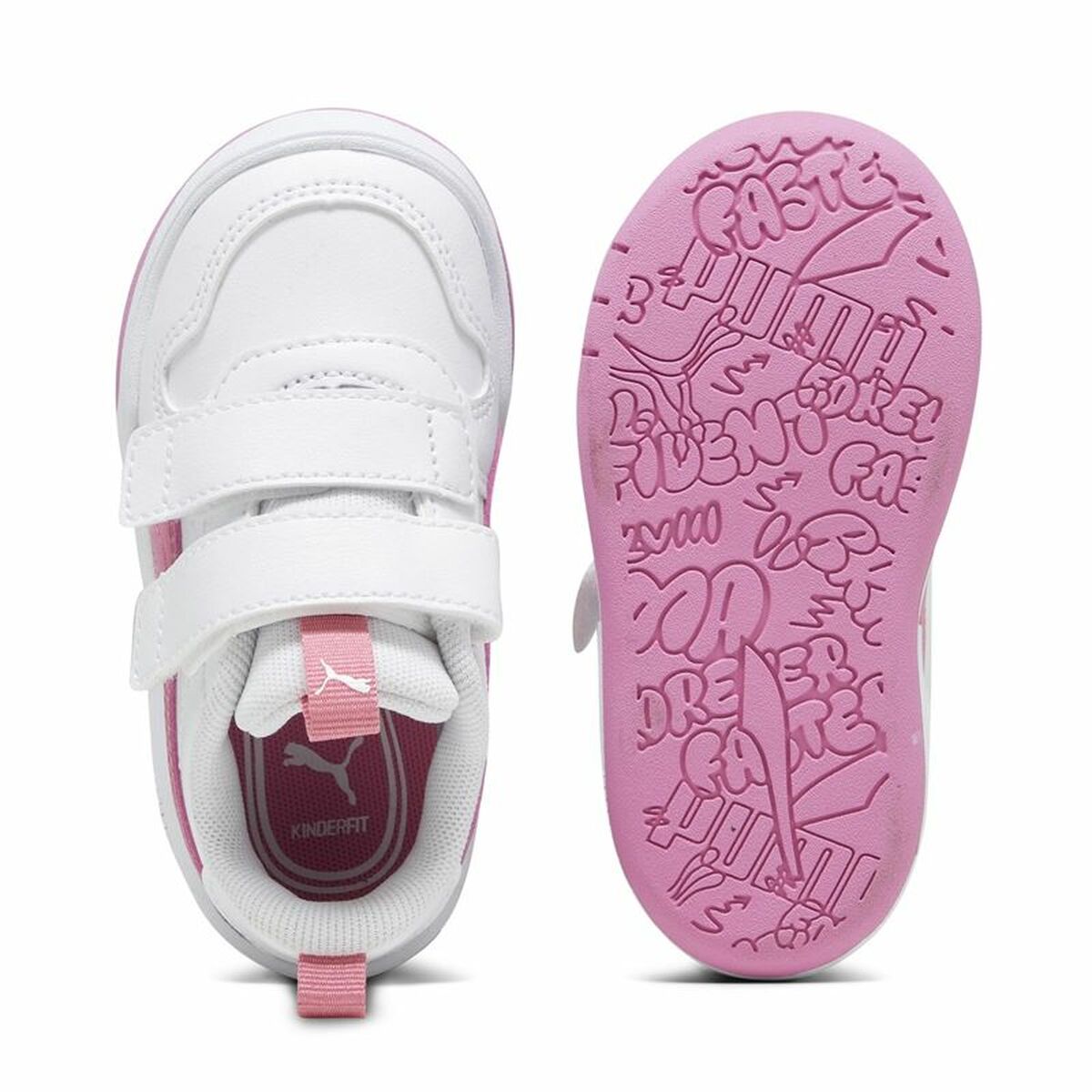 Sportschoenen voor Kinderen Puma Multiflex Sl V Wit Roze